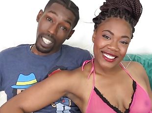 Ebony Lacy Layy Sucks Cock, Gets Fucked