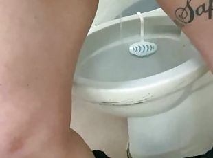 Public toilet piss