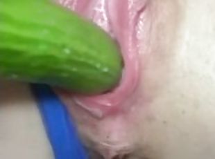 masturbation, orgasme, amateur, milf, solo, insertion, légume