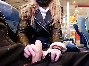 extrême, masturbation, public, amateur, babes, ejaculation-sur-le-corps, branlette, blonde, attrapée, dure