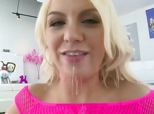 Dream blonde girl kenzie taylor takes huge cock in her mouth and as...