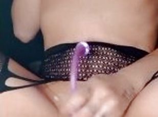 masturbation, pisser, giclée, amateur, ejaculation-sur-le-corps, jouet, branlette, latex, fumer