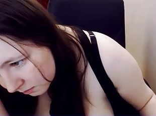 masturbation, belle-femme-ronde, webcam