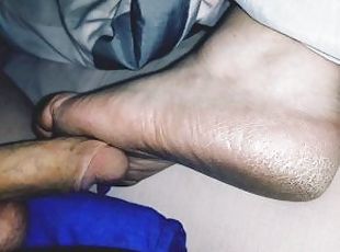 masturbaatio, amatööri, milf, käsihomma, jalat, pov, fetissi, maito, tosielämää, mulkku