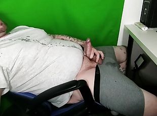 masturbation, amateur, ejaculation-sur-le-corps, gay, allemand, branlette, joufflue, ejaculation, horny, européenne