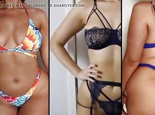 amatori, compilatie, lenjerie, bikini, muschiulos