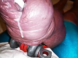 Double Cum and Urethral Insertion in My Giant Cock
