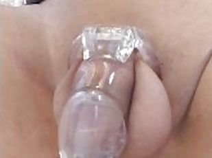 Lovense Gravity anal fuck in chastity