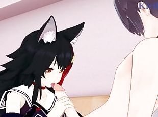 Ookami Mio and I have intense sex in the bedroom. - Hololive VTuber Hentai