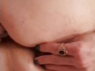 OUCH! Will this BUTT PLUG ever go in?? I suck his cock & he SLAMS m...