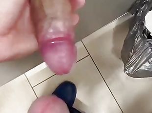 Toilet hole , peeked and jerked me off in public in extreme ! Sissy &#039;s whore .