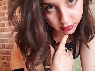 amatør, teenager, i-ansigtet, webcam, solo, brunette, drillende