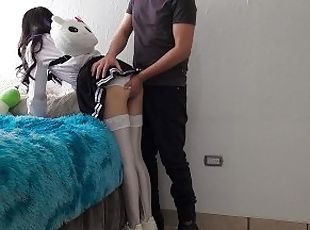 petite girl being spanked on her beautiful ass and get his cumming ...