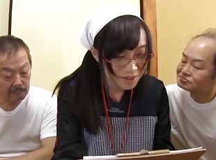 Japanese group fucking with naughty Mako Konno and her friends