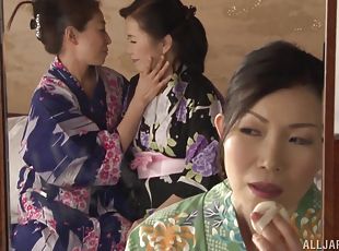 Asian matures seem alright with lesbian porn