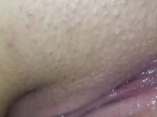 masturbação, orgasmo, cona-pussy, amador, massagem, penetração-de-braço, dedos, excitante, loira, molhado