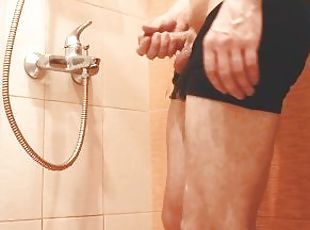 baden, masturbieren, junge, homosexuell, massage, dusche, allein, twink, glied