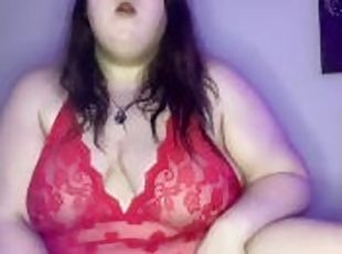 Body Shaking Orgasm In Red Lingerie