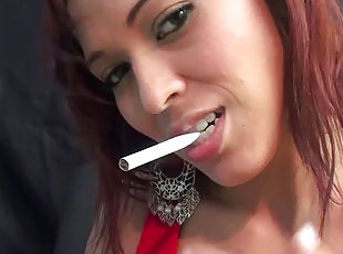 masturbação, cona-pussy, latina, natural, perfeito, fetiche, fumando, depilada