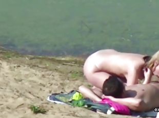 allaperto, amatoriali, videocamera, spiaggia, voyeur, bionde, figlie, beccati