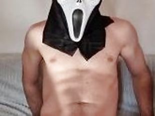 Scream ghostface cosplay jerk off