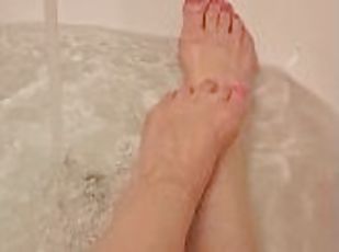 amateur, milf, pieds, fétiche, solo, tatouage