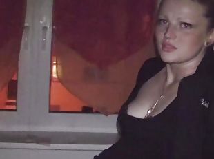 Hottest Blonde Anal Virgin Bella fucked by 2 Guys, drinks Cum out o...