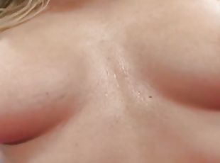  Britney Brooks is a very horny blonde, with a belly piercing, who will let you watch a close up of her rubbing her clit