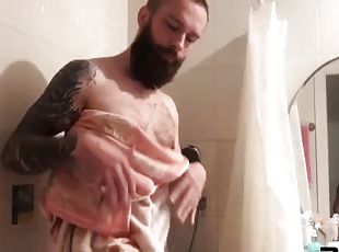 banyo-yapma, mastürbasyon-masturbation, amatör, genç, mastürbasyon, pis, kıç-butt, duş, sapık, dövme