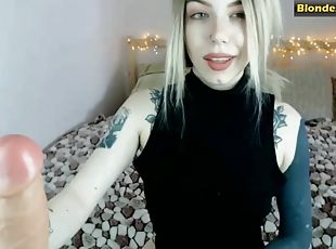 onani, pussy, leke, svart, blond, webkamera, alene, tattoo, stringtruse