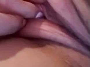 clito, poilue, masturbation, amateur, belle-femme-ronde, secousses, point-de-vue, solo