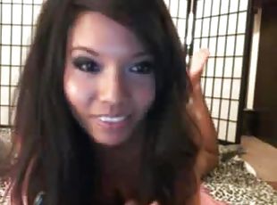 asiatique, masturbation, thaï, webcam, bikini