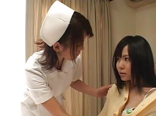 Horny lesbian nurse licking her patient's pussy - Konomi Sakura