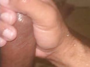 imbaiere, imens-huge, masturbare-masturbation, amatori, jet-de-sperma, pula-imensa, negru, pov, sperma, dus