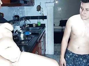 I masturbate in the kitchen while my stepbrother is in the living r...