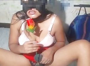 Sinhala girlfriend present to her boyfriend nude Valentines day cel...