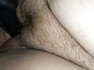 peluda, masturbação, cona-pussy, amador, brinquedo, pov, dildo, sozinho