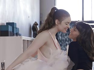 Lustful ballerina lesbian incredible sex video