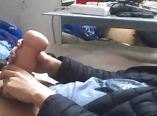 masturbation, maigre, amateur, jouet, gay, ejaculation-interne, jeune-18, webcam, solo, lait