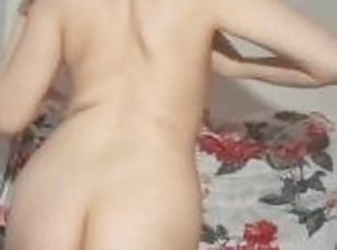 cul, masturbation, amateur, célébrité, bout-a-bout, solo