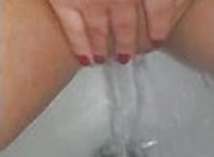 masturbation, pisser, chatte-pussy, giclée, amateur, solo, humide