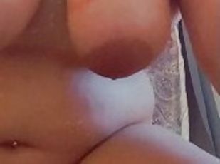 gros-nichons, masturbation, chatte-pussy, amateur, jouet, belle-femme-ronde, gode, solo