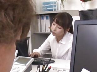 Innocent Asian office girl Ayami Shunka shows off her budding sexua...