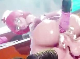 asiatic, cur, tate-mari, jet-de-sperma, lesbiana, hardcore, futai, animatie, hentai, 3d