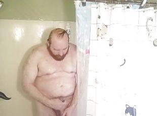 kąpiel, ogromny, anal, zabawka, pov, dildo, niegrzeczne, prysznic