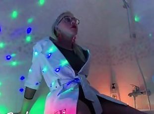 Hot Shemale Blonde Bridget Berlussconi White Leather Fetish Glasses Suck Big Dick Blowjob Sweet Slut