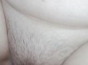 wife with juicy tits asked to cum on her belly, a lot of sperm and ...