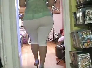 amatør, bbw, rumpe-butt, alene