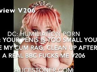 206.1 Lick BBC Cum from my fat pussy and watch from the corner as t...