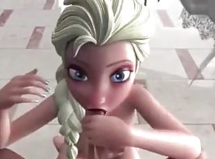 Elsa Frozen Deepthroat 3D Hentai